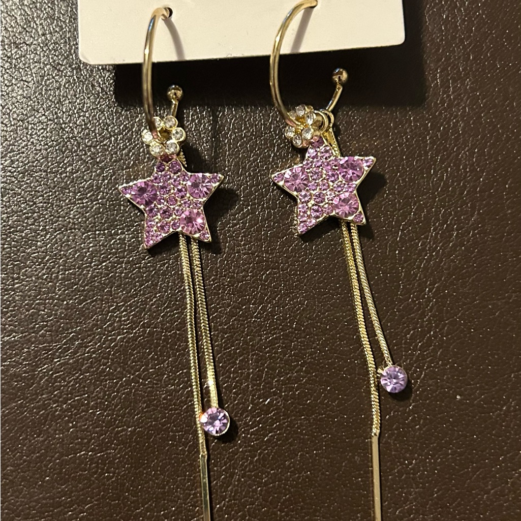 Betsy Johnson Gold Star Earrings 25$